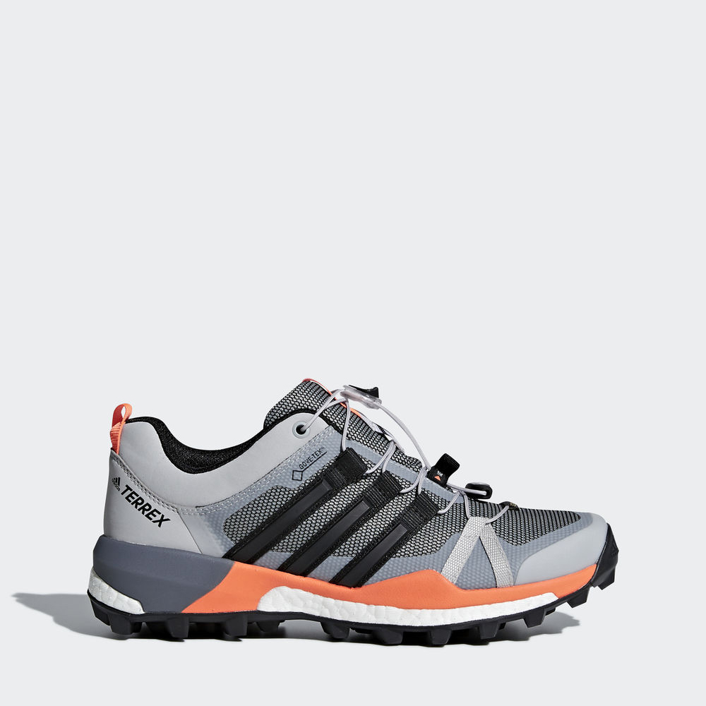 Adidas Terrex Skychaser Gtx - παπουτσια για τρεξιμο γυναικεια - Γκρι/Μαυρα/Πορτοκαλι,Μέγεθος: EU 36